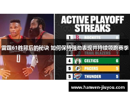 雷霆61胜背后的秘诀 如何保持强劲表现并持续领跑赛季